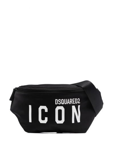 Dsquared2 Bum Bag Icon Nylon Belt Bag In Black