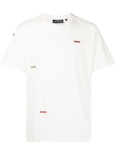 Mostly Heard Rarely Seen Barcode Patch Cotton T-shirt In White