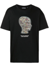 Mostly Heard Rarely Seen Graphic-print Stretch-cotton T-shirt In Black