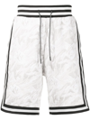 Mostly Heard Rarely Seen Camouflage Jacquard Track Shorts In White
