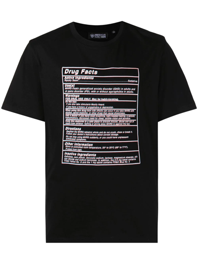 Mostly Heard Rarely Seen Graphic-print Stretch-cotton T-shirt In Black