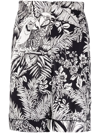 PALM ANGELS PARROT-PRINT TRACK SHORTS