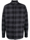PALM ANGELS CLASSIC-LOGO CHECKED OVERSHIRT