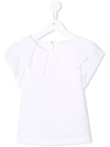 Monnalisa Perforated-design Top In White