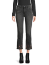 DRIFTWOOD WOMEN'S COLETTE EMBROIDERED CROPPED JEANS