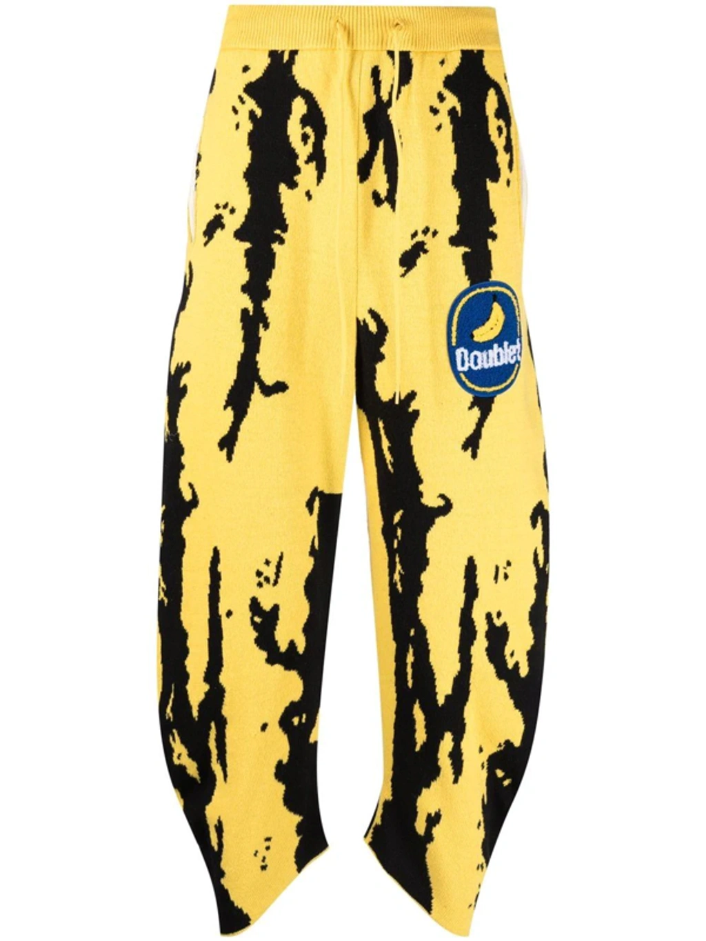 Doublet Yellow & Black Jacquard Banana Lounge Pants | ModeSens