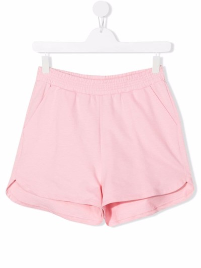 Douuod Teen Logo-print Cotton Shorts In Pink