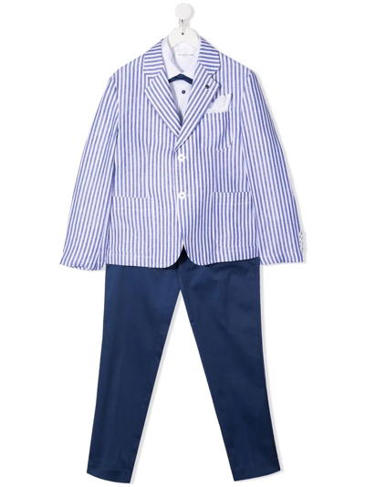 Colorichiari Kids' Three Piece Suit In Blue