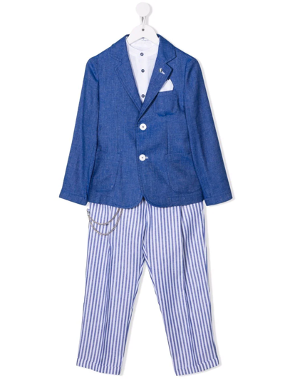 Colorichiari Kids' Three Piece Suit In Blue