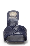 Vince Camuto Brelanie Braided Strap Sandal In New Navy Leather
