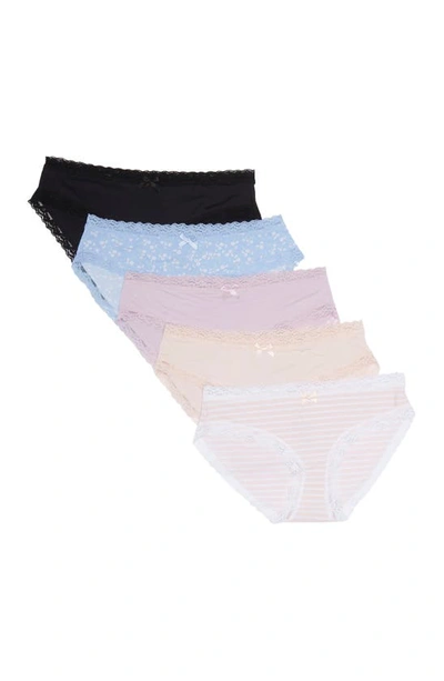 Honeydew Petra Hipster Underwear In Cove Ditsy/imperial/black