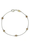 Suzy Levian Yellow Sapphire 1 Cttw Sterling Silver Station Bracelet