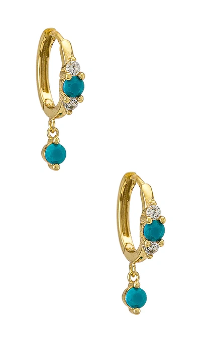 Casa Clara Madeline Earrings In Turquoise