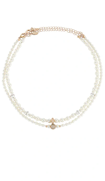 Ettika Pearl Beaded Layered Necklace Set In Gold