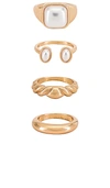 Ettika Variety Ring Set In Gold