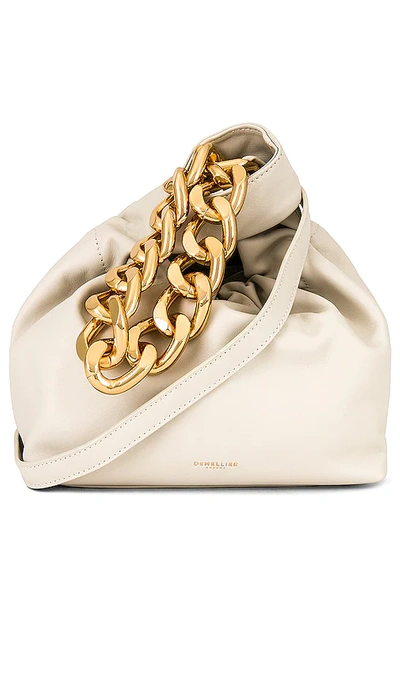 Demellier London Santa Monica Chain Bag In Off White