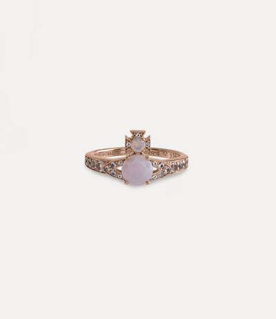 Vivienne Westwood Ismene Ring In Pink-gold ModeSens