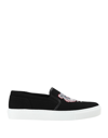 Kenzo K-skate Tiger Slip On Sneakers In Black