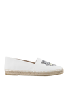 Kenzo Embroidered Tiger-motif Espadrilles In White
