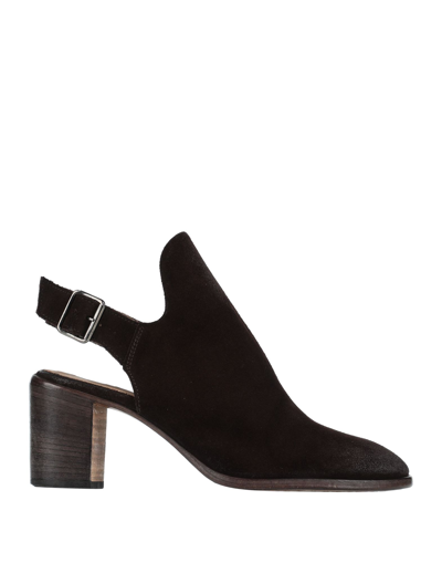 Moma Woman Mules & Clogs Dark Brown Size 9 Leather