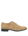 Geox Lace-up Shoes In Sand
