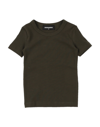 Dsquared2 Babies' T-shirts In Dark Green