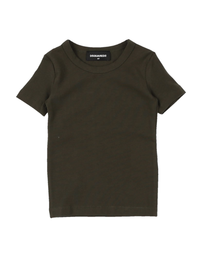 Dsquared2 Babies' T-shirts In Dark Green