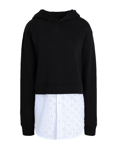 Karl Lagerfeld Sweatshirts In Black