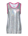 GAËLLE X LOTTO LEGGENDA GAËLLE X LOTTO LEGGENDA WOMAN TOP SILVER SIZE 1 POLYESTER