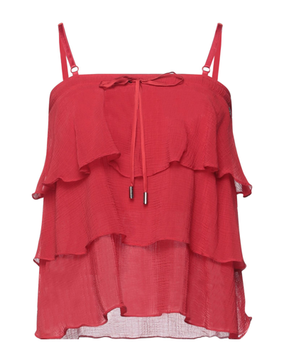 Galliano Tops In Red