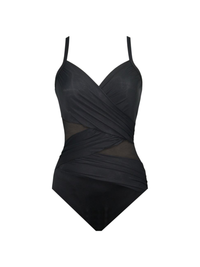 Miraclesuit Swim Mystique One-piece Swimsuit In Black