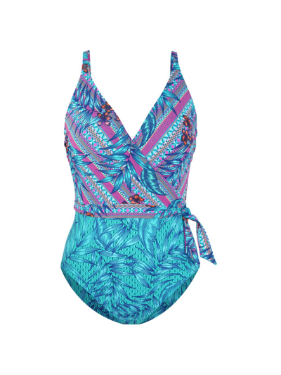 Skinny Dippers Mojito Kiss Kiss One-piece Swimsuit In Multi
