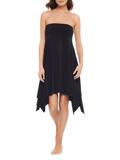 Magicsuit Jersey Convertible Skirt Dress Swim Cover-up In Black