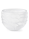 Lalique Pivoine Crystal Votive Holder In Clear