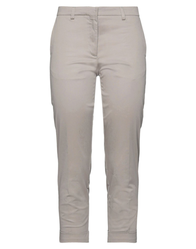 Mauro Grifoni Cropped Pants In Dove Grey