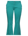 Liu •jo Cropped Pants In Emerald Green