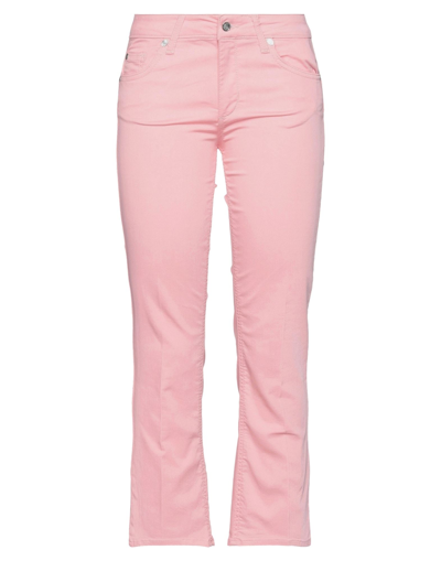 Liu •jo Cropped Pants In Pink