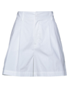 Red Valentino Woman Shorts & Bermuda Shorts White Size 2 Cotton, Elastane