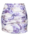 Elisabetta Franchi Mini Skirts In Lilac