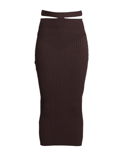 Adamo Andrea Adamo Midi Skirts In Brown