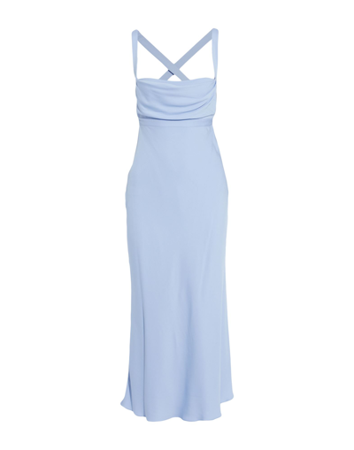 Michelle Mason Midi Dresses In Sky Blue
