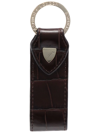 ASPINAL OF LONDON CROC-EFFECT LEATHER KEYRING