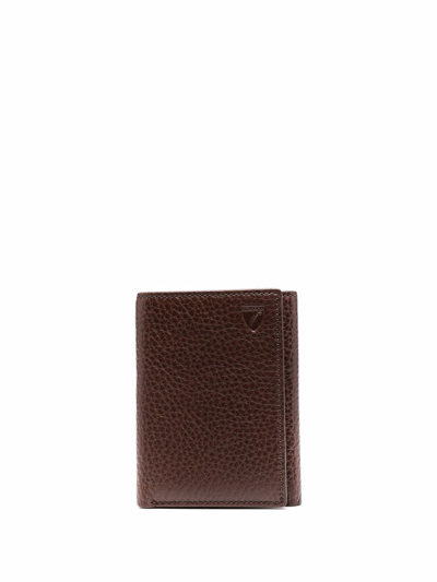 Aspinal Of London Tri-fold Leather Wallet In Brown