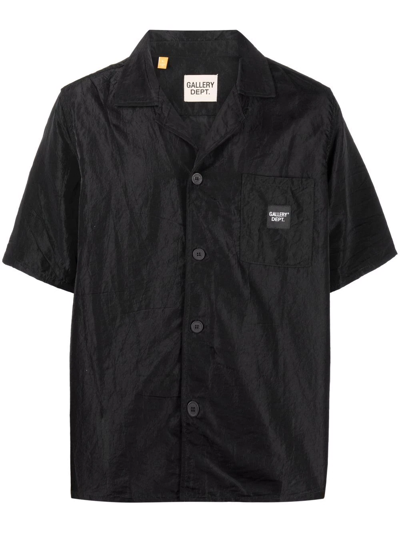 Gallery Dept. Logo-patch Short-sleeve Shirt In Black