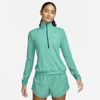 Nike Dri-fit Element Women's Running Mid Layer In Washed Teal,marina