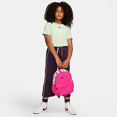 Nike Kids' Brasilia Jdi Mini Backpack In Pink Prime/pink Prime/sangria