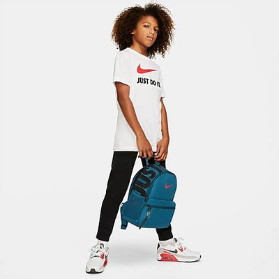 Nike Kids' Brasilia Jdi Mini Backpack In Marina/marina/siren Red