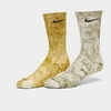 Nike Everyday Plus Socks 2 Pack In Green And Blue Tie-dye-multi