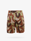 Dsquared2 Camouflage Pattern Cargo Shorts With Elastic Waistband In Multicolor