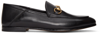 GUCCI BLACK HORSEBIT BRIXTON LOAFERS